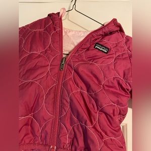 Reversible 12-18m down jacket and pants.